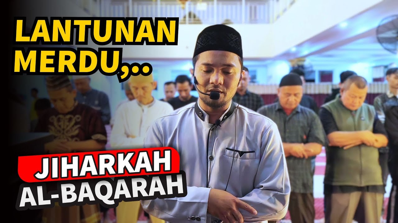 VIBES RAMADHAN !.. Lantunan Merdu Imam Sholat Isya dengan irama Jiharkah | Al Baqarah 180-186