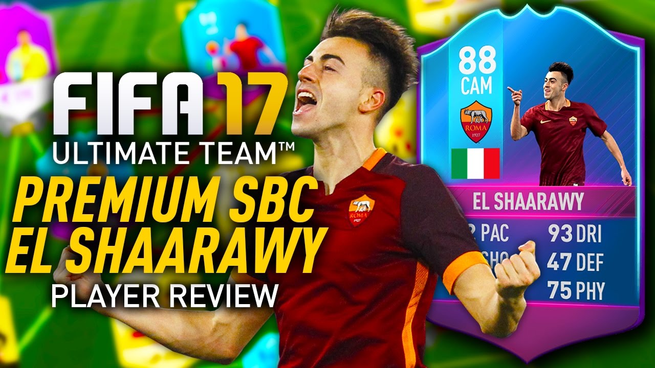 FIFA 17 PREMIUM SBC EL SHAARAWY (88) *FUT BIRTHDAY* PLAYER REVIEW! FIFA 17 ULTIMATE TEAM!