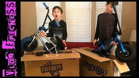 FatBoy and Rocker Mini BMX Bike Unboxing