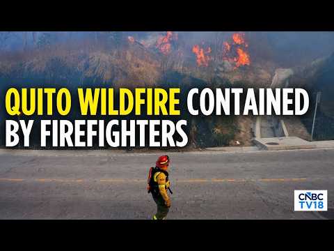 Quito Wildfire Contained After Burning Seven Hectares | Wildfire Threatens Ecuador's Capital | N18G