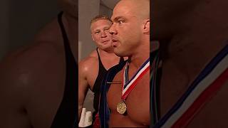 Brock Lesnar CRUSHED Kurt Angle love story #brocklesnar #kurtangle #love #therock #wwe #ufc #jre