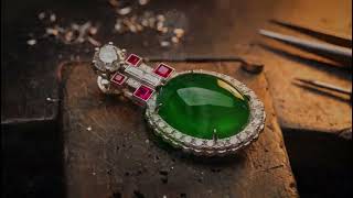 Crafting Imperial Jadeite & Ruby Earrings: Hand-Set Diamond Mastery | DeGem