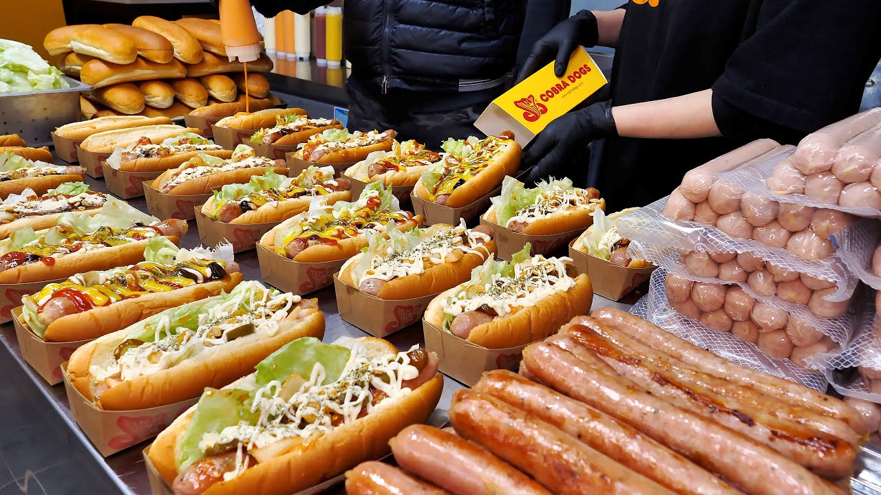 ⁣진정한 포틀랜드식 ! 미국에서 온 정통 아메리칸 핫도그 | Original American Style Hotdog in Korea | Korean Street food