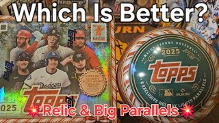2025 Topps Holiday - Mega Box Or Tin? (Big Rookie Parallel & Relic!)
