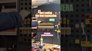 Tool Wall Organisation System with 3D Printed Locking Mechanism | WERA #workshop #tools #diy
