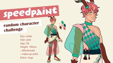 [speedpaint] random character generator challenge