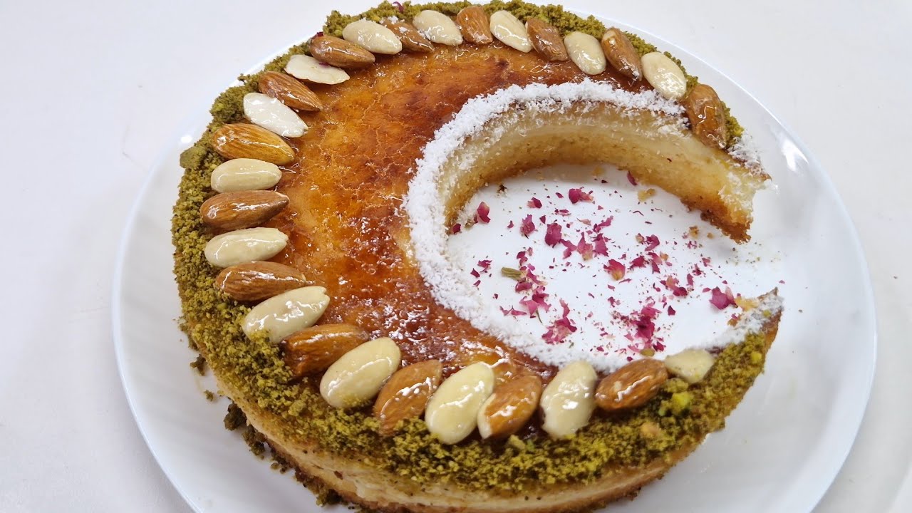 بسبوسة  بكريمة  الليمون 🍋/ مذاق  رائع/basboussa à la crème  au citron 