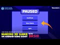 Pause Game in Godot 4 | Godot 4 Pause System | Godot Pause and Resume System | Making Game on Mobile