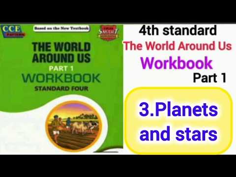 3.Planets and stars 4th standard the word around us workbook part 1|4th workbook planet and stars