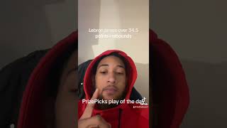 Prizepicks play of the day. #nba #lebronjames #prizepicks #podcast #youtube #youtubeshorts #tiktok