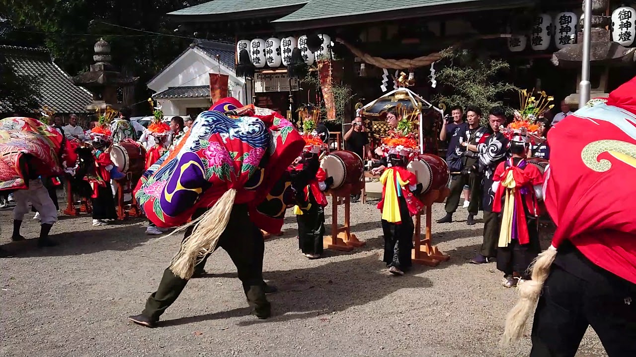 香川県三豊市山本町財田西地区 獅子舞