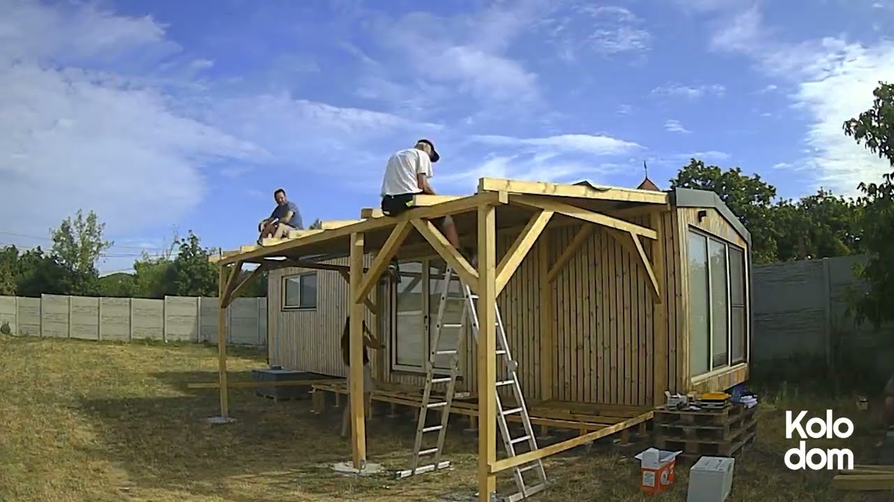 Kolodom mobile homes - terrace production (time lapse)| Kolodom mobilné domy - výroba terasy