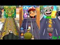 TALKING TOM GOLD RUN VS SUBWAY SURFERS VS TAMPLE RUN 