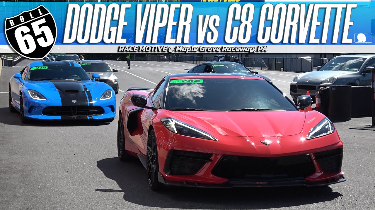 900HP C8 Corvette vs. 650HP Dodge Viper: The Ultimate Roll Race Showdown!