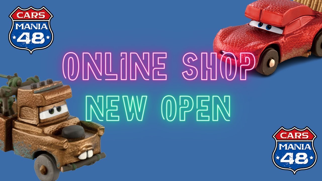 オンラインショップOPENしました！カーズ マテル ピクサー - YouTube