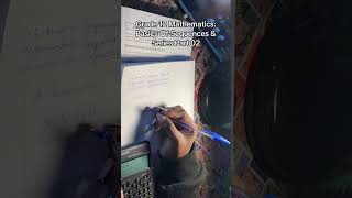 Grade 12 Mathematics: Difference between a sequence and a series 