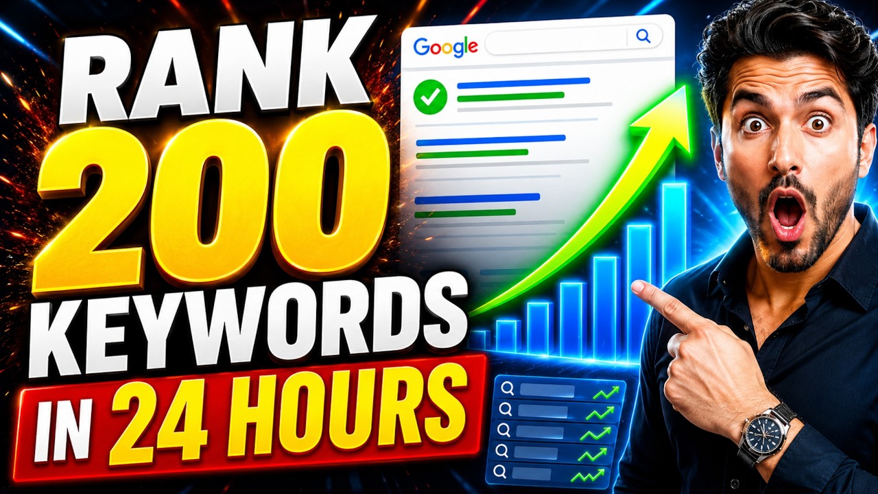 Rank 200 Keywords in 24 Hours: Programmatic SEO Tutorial - YouTube