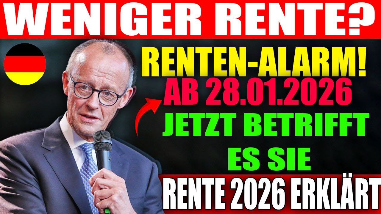Renten-Alarm 2026 🚨 | Neues Rentengesetz ab 28.01. | Millionen verlieren Geld