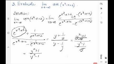 [Math 21] Disc 1.7 Hyperbolic and Inverse Hyperbolic Functions (Part 4 of 6)