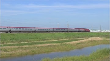 Thalys PBA komt over de HSL bij Zoetermeer