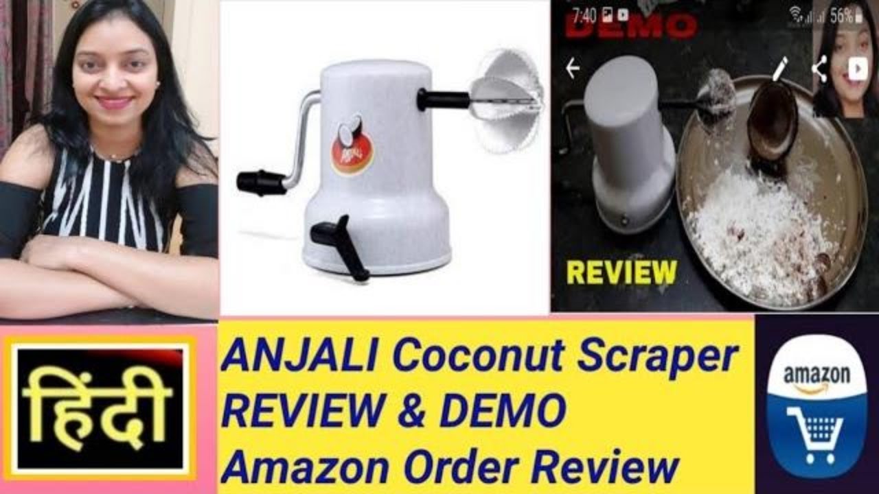 Anjali Coconut Scraper Demo Review Price Use Vaccum Online How To Use Anjali Coconut Scraper Hindi Youtube