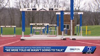 Teen with autism defies early diagnosis, thrives in college and athletics