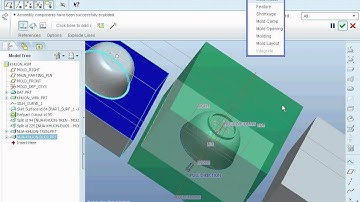 Hướng dẫn vẽ, lập trình, tách khuôn, gia công trên Proe 5