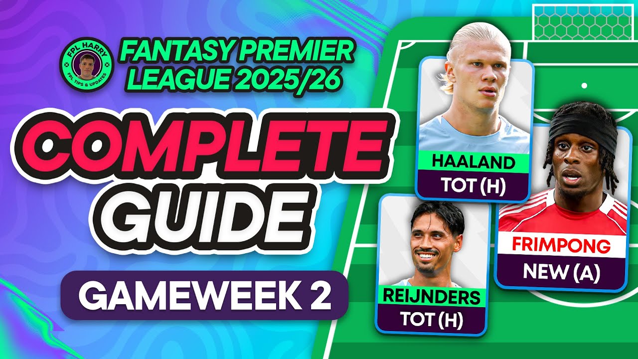 FPL GW2 COMPLETE GUIDE ⁉️ Be Boring and Roll…! 🙄 | Fantasy Premier League Tips 2025/26