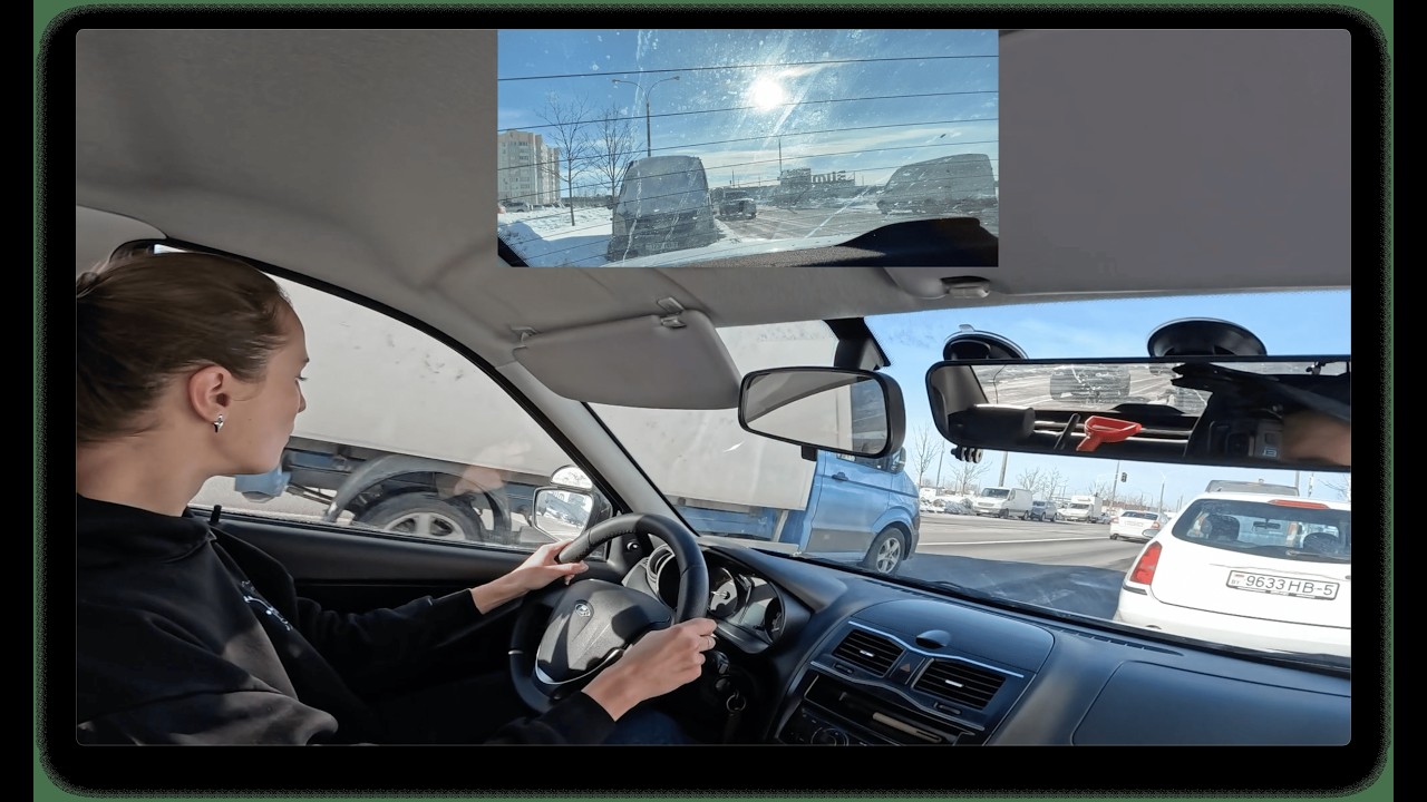 Занятие с ученицей от лица инструктора. Основы вождения в городе.