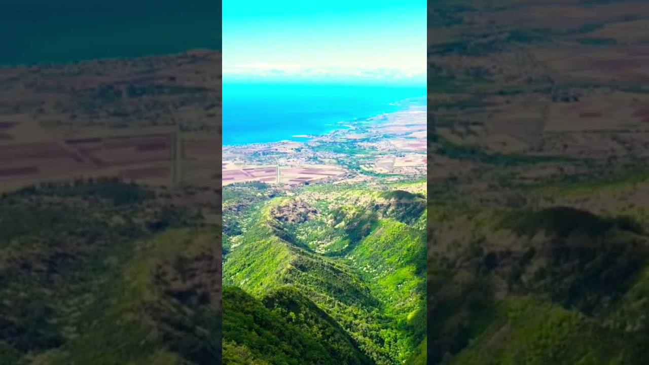 Drone View from Mt Ka’ala (the tallest point on Oahu) - Oahu, Hawaii 