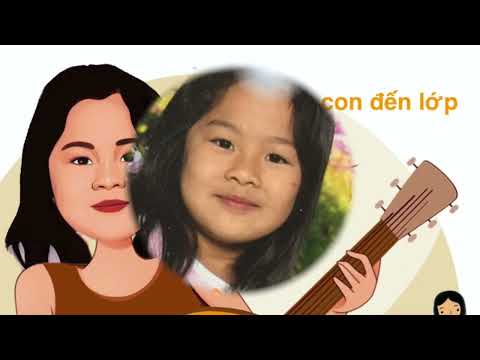 Video Lần đầu con đến lớp - tiếng hát bé Thảo Anh . (Lyrics) - youtube