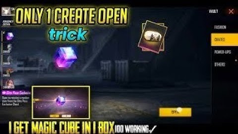 How to get magic cube only 1 create open tricks from elite pass box|100% working⚡️#freefire