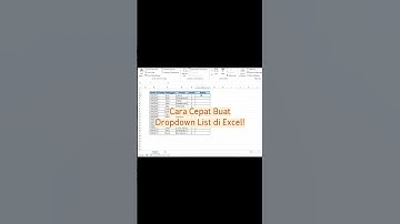 Hemat waktu di Excel pakai drop-down list! #microsoftexcel #excel #shorts #shortvideo #trending