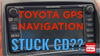 stuck cd removal toyota gps jbl denso navigation 2004-2012