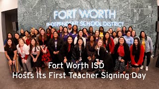Detalles Fort Worth ISD Hosts Its First Teacher Signing Day Actualización