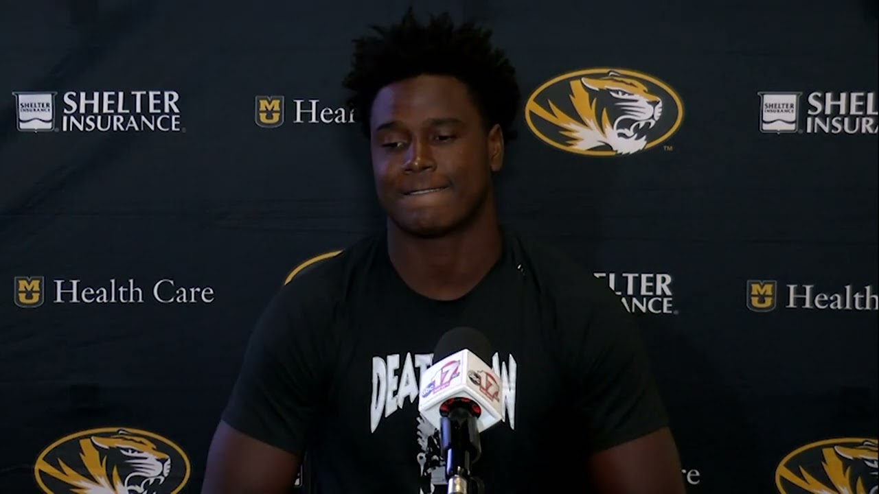 Full press conference with Mizzou defensive end Zion Young during fall camp