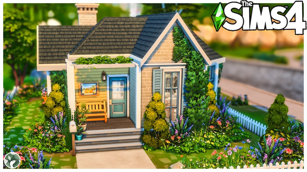 Overgrown Starter Home 🌼 Building Newcrest | The Sims 4 Speed Build No ...