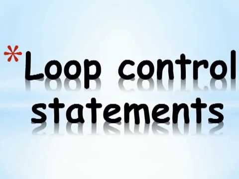 Part 26 - C Programming Tutorial - Loop Control Statements