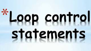 Part 26 - C Programming Tutorial - Loop Control Statements