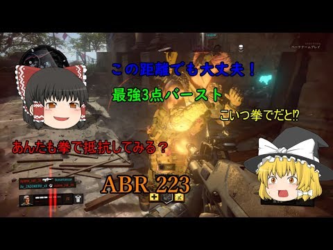 [CoD:BO4:ゆっくり実況]激強な3点バースト登場⁉　BO4part9　ABR 223