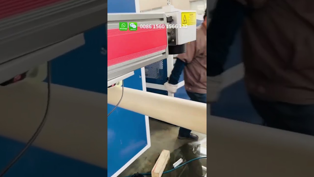 PPR/PE/PVC pipe fiber Laser Marking Machine_Laser Printer for Pipe 