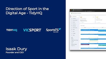 Webinar // Running a sports club in a digital world | TidyHQ - VicSport - SportsTG Webinar May 2020