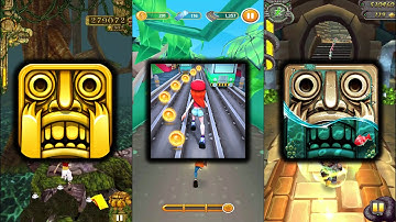 Temple Run Vs Bus Rush 2 Vs Temple Run 2 Pirate Cove - Endless Run Game Play Android