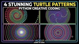 #aceicomputer Stunning Python Turtle Graphics Animation Patterns