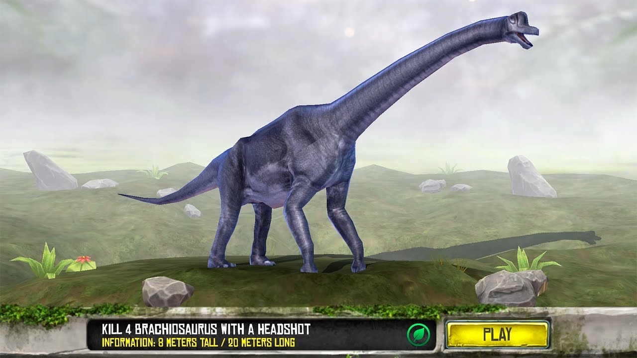 Best Sniper Shooting Hunter Android Gameplay - KILL 4 BRACHIOSAURUS #7