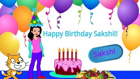 How to create a story in scratch tool - Happy Birthday Story