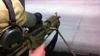Me firing an Mk. 46 Squad Automatic Weapon