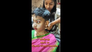 | Vishakan Transformation | male to female transformation Make up |