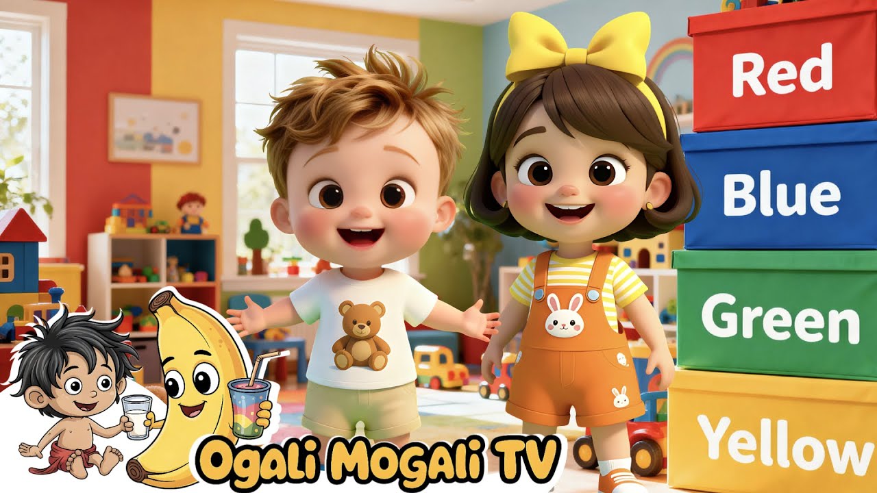 🌈 Learn Colors for Kids | 7 Colors Song | Preschool Learning | Nursery Rhymes