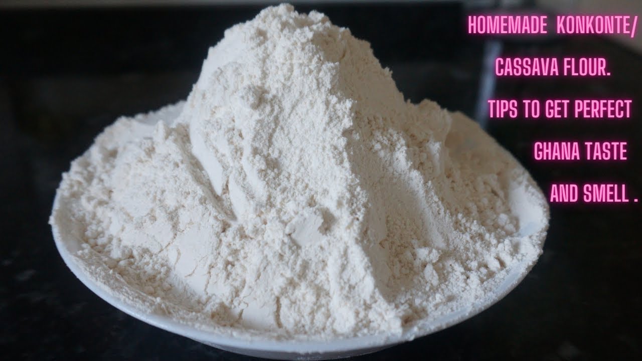 HOW TO MAKE AUTHENTIC GHANAIAN KONKONTE HOME MADE CASSAVA FLOUR